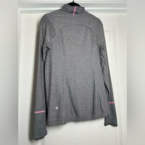 Lululemon Gray and Sonic Pink Women's light pullover